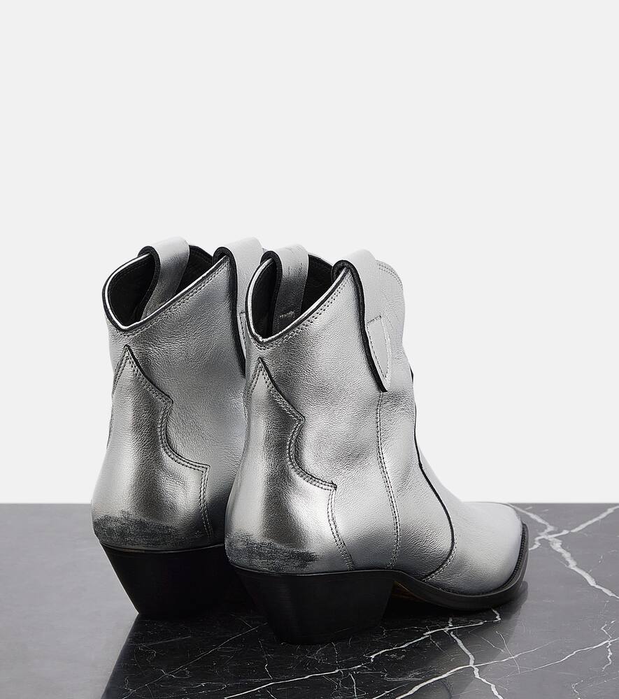 Isabel Marant Dewina metallic leather ankle boots