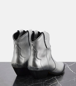 Isabel Marant Dewina metallic leather ankle boots
