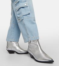 Isabel Marant Dewina metallic leather ankle boots