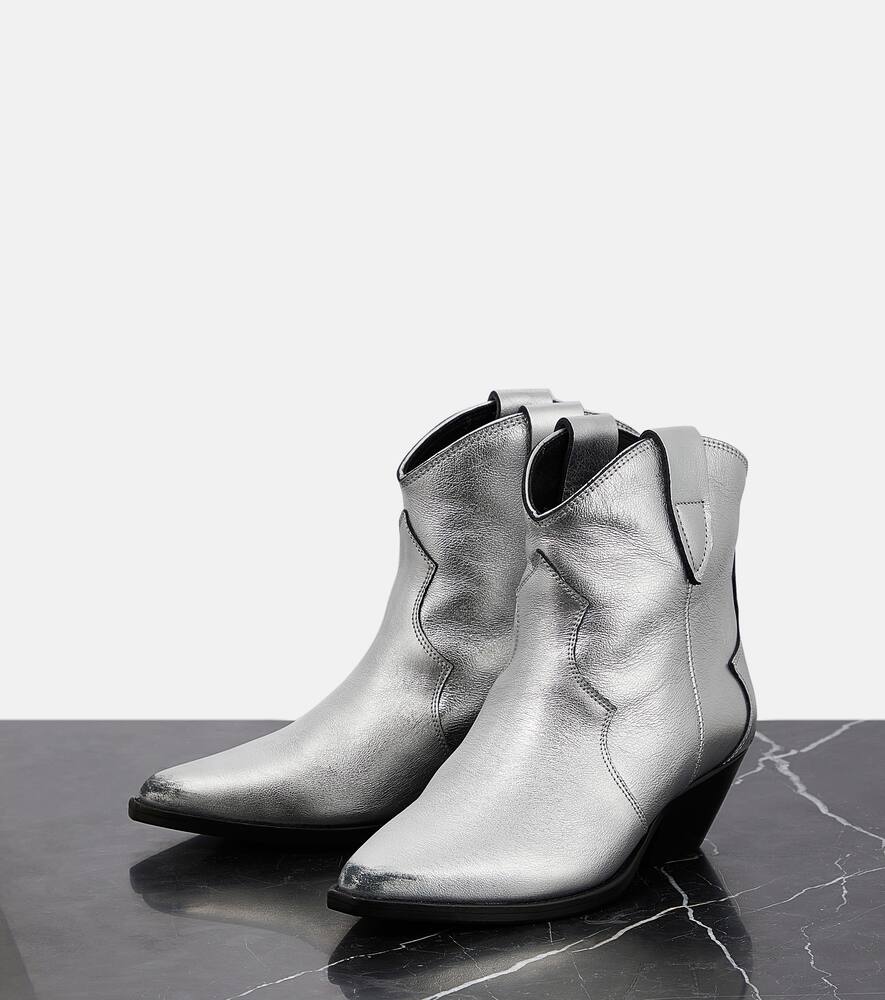 Isabel Marant Dewina metallic leather ankle boots