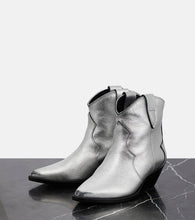 Isabel Marant Dewina metallic leather ankle boots