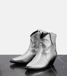 Isabel Marant Dewina metallic leather ankle boots