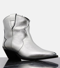 Isabel Marant Dewina metallic leather ankle boots