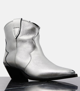 Isabel Marant Dewina metallic leather ankle boots