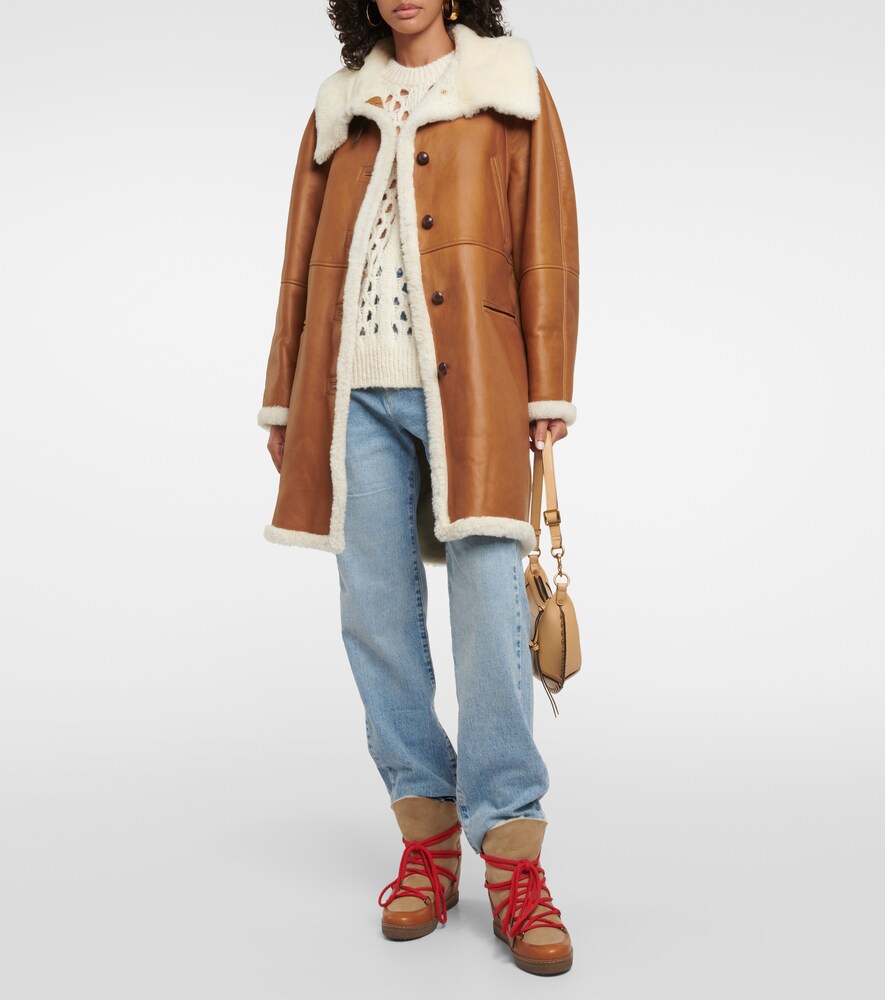 Isabel Marant Nowles leather snow boots
