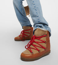 Isabel Marant Nowles leather snow boots