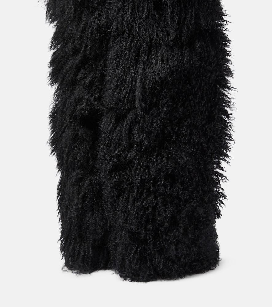 Paris Texas Shearling fur boots