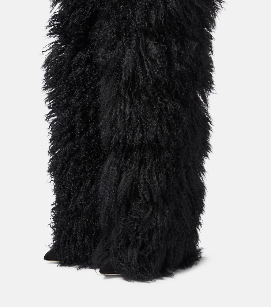 Paris Texas Shearling fur boots