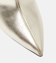 Paris Texas Metallic leather knee-high boots