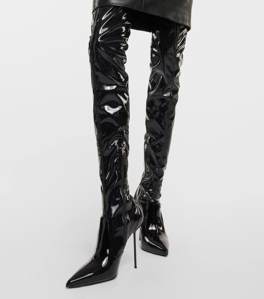 Paris Texas Lidia latex over-the-knee boots