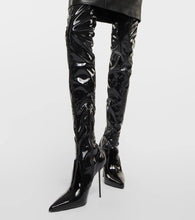 Paris Texas Lidia latex over-the-knee boots