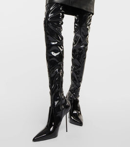 Paris Texas Lidia latex over-the-knee boots