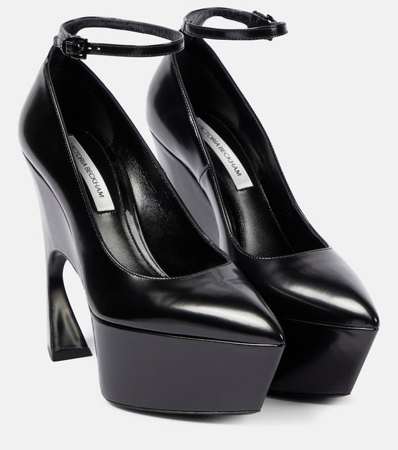 Victoria Beckham Leather platform pumps
