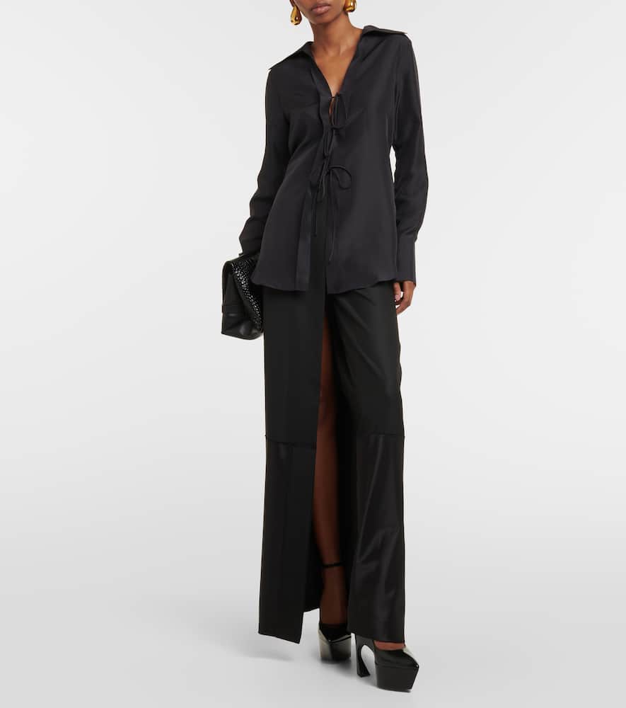 Victoria Beckham Leather platform pumps