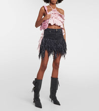 Blumarine Jeanne denim knee-high boots
