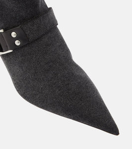Blumarine Jeanne denim knee-high boots