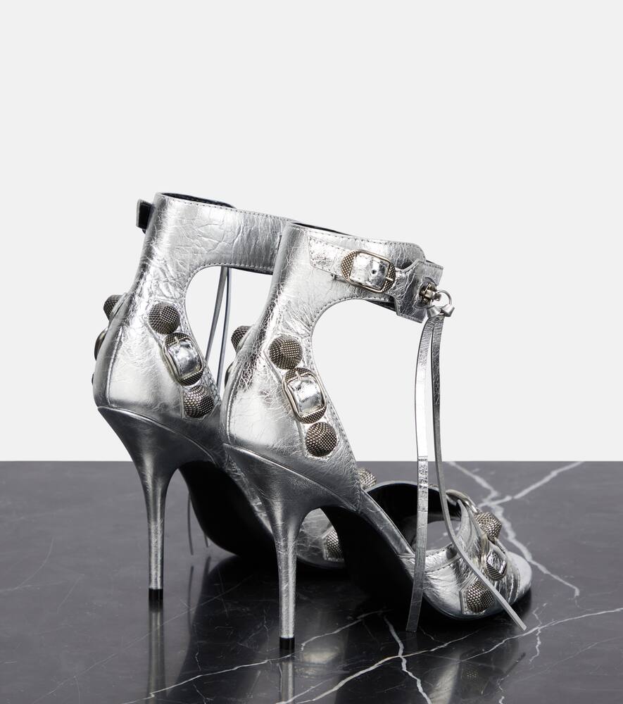 Balenciaga Cagole embellished leather sandals