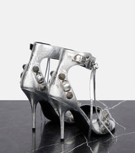 Balenciaga Cagole embellished leather sandals