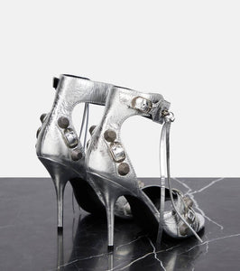 Balenciaga Cagole embellished leather sandals