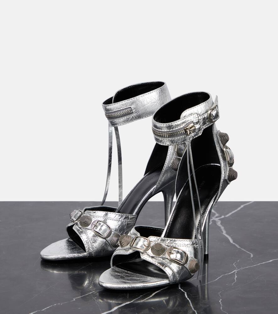 Balenciaga Cagole embellished leather sandals