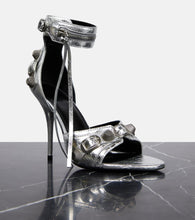 Balenciaga Cagole embellished leather sandals