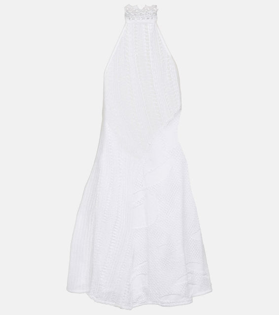 Roberta Einer Sleek halterneck knit minidress