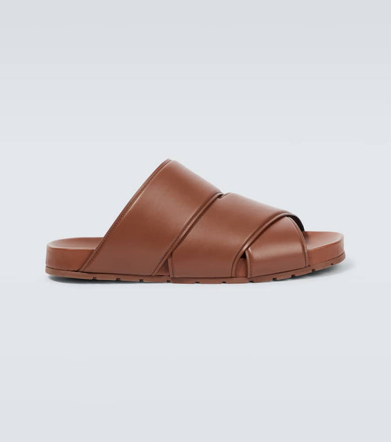 Bottega Veneta Crossover leather sandals