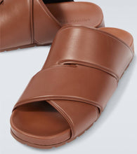 Bottega Veneta Crossover leather sandals