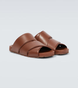 Bottega Veneta Crossover leather sandals