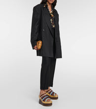 Dries Van Noten Leather wedge mules