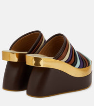 Dries Van Noten Leather wedge mules