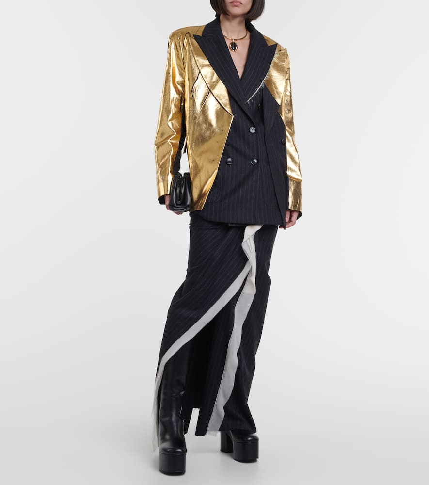 Dries Van Noten Leather platform knee-high boots