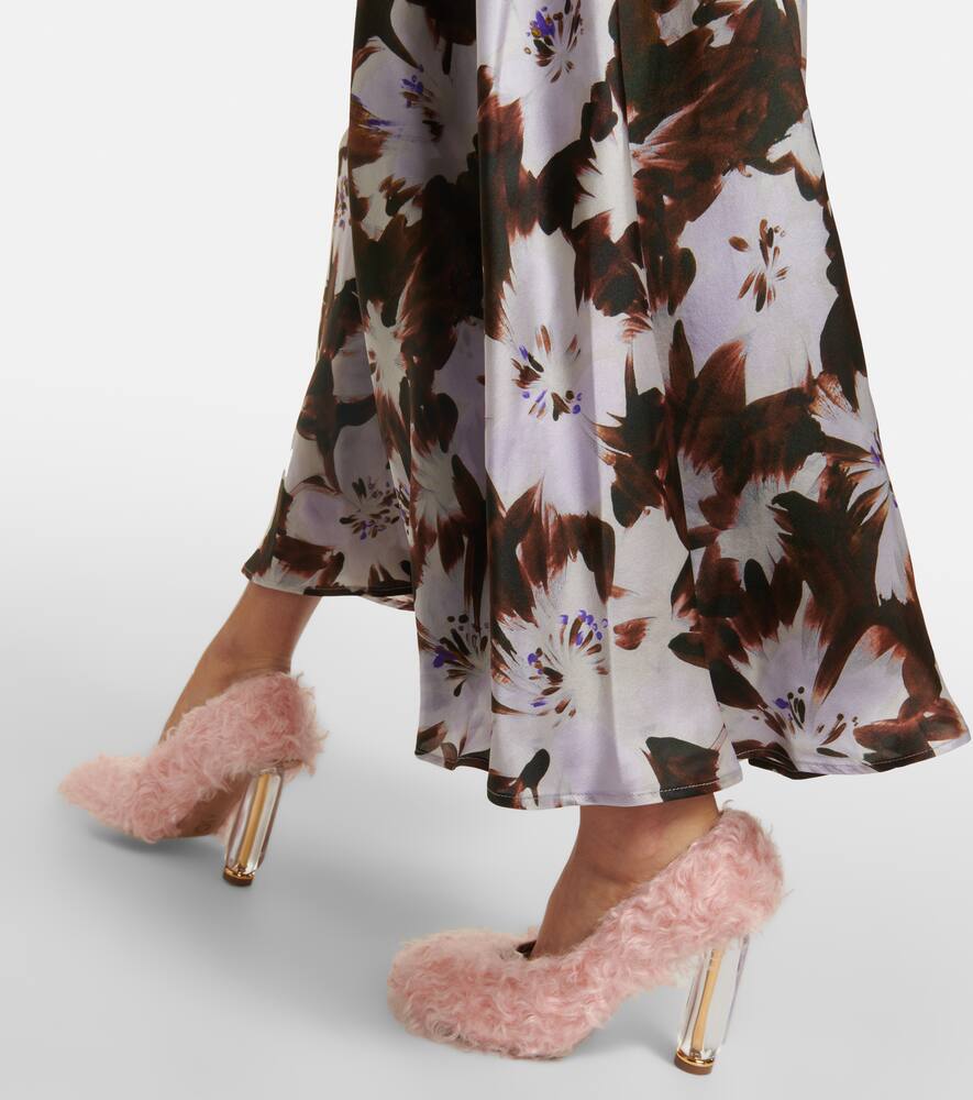 Dries Van Noten Faux fur pumps