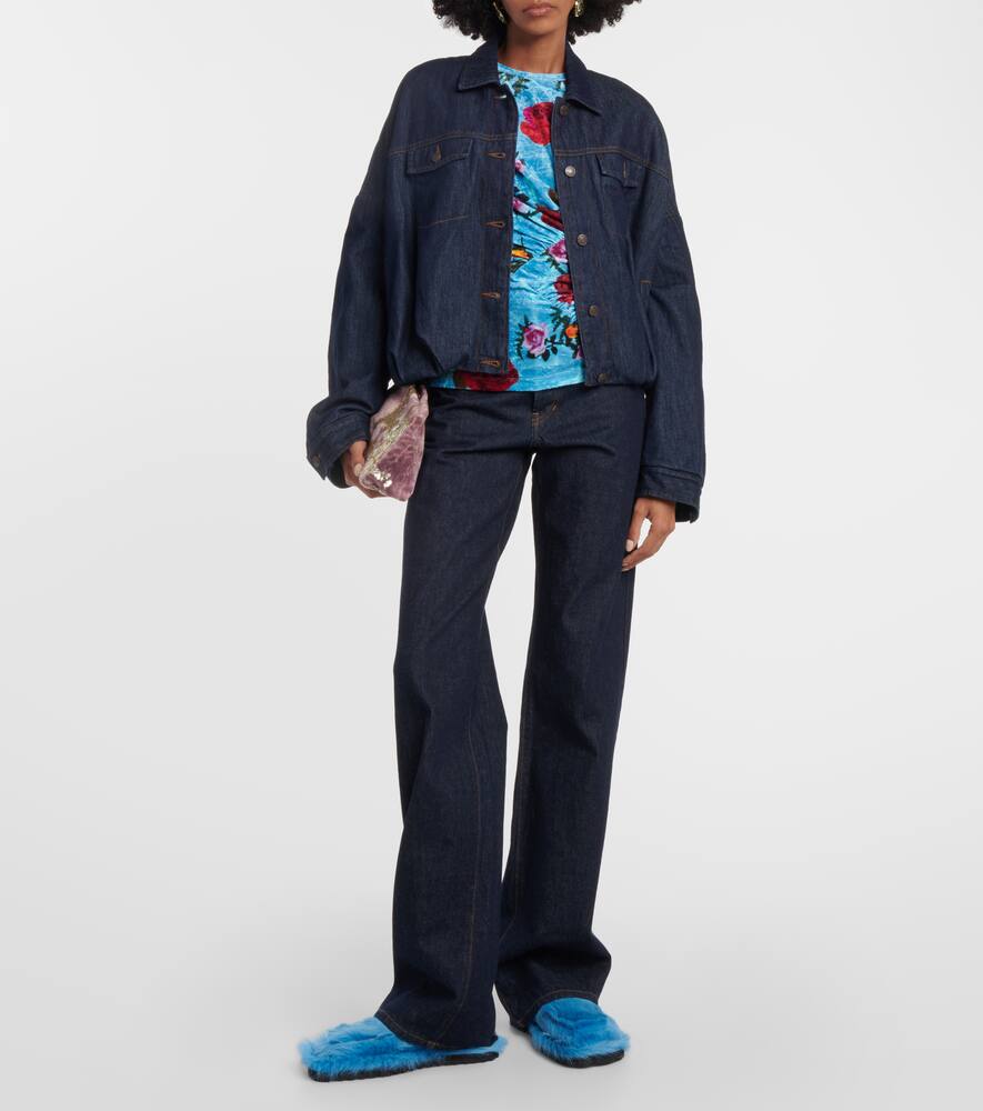 Dries Van Noten Calf hair slippers
