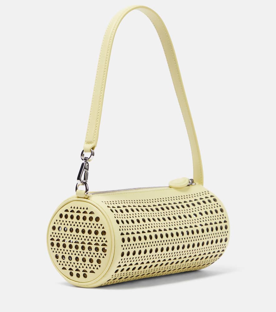 Alaia Tube perforated leather shoulder bag