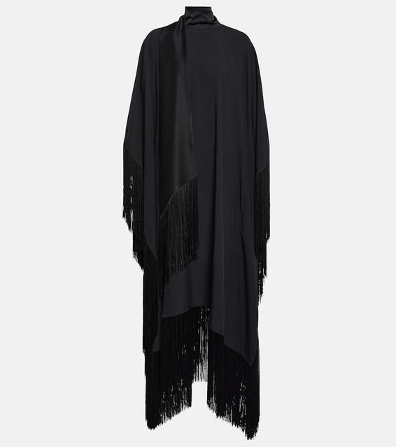Taller Marmo Mrs. Ross fringe-trimmed cr√É¬™pe kaftan