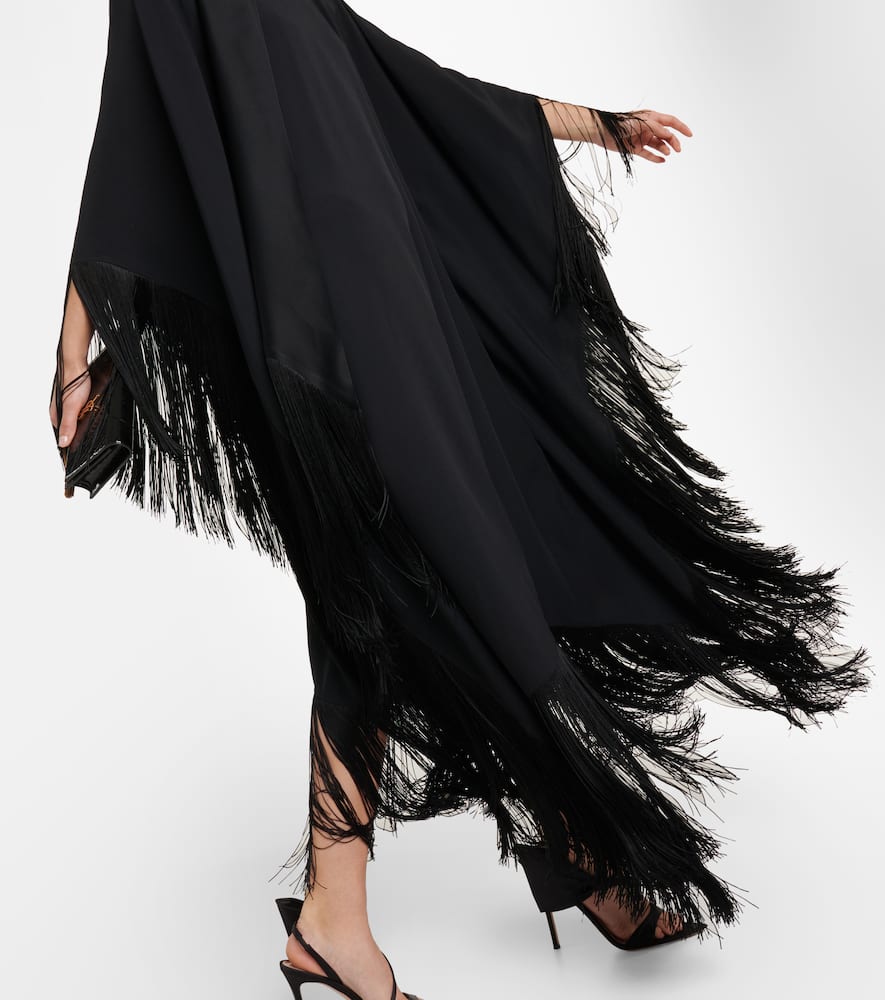 Taller Marmo Mrs. Ross fringe-trimmed cr√É¬™pe kaftan
