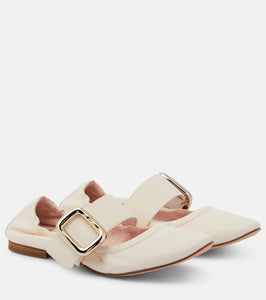 Roger Vivier Soft Choc Babies leather ballet flats