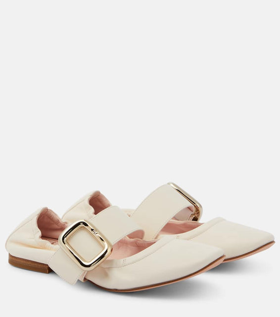 Roger Vivier Soft Choc Babies leather ballet flats