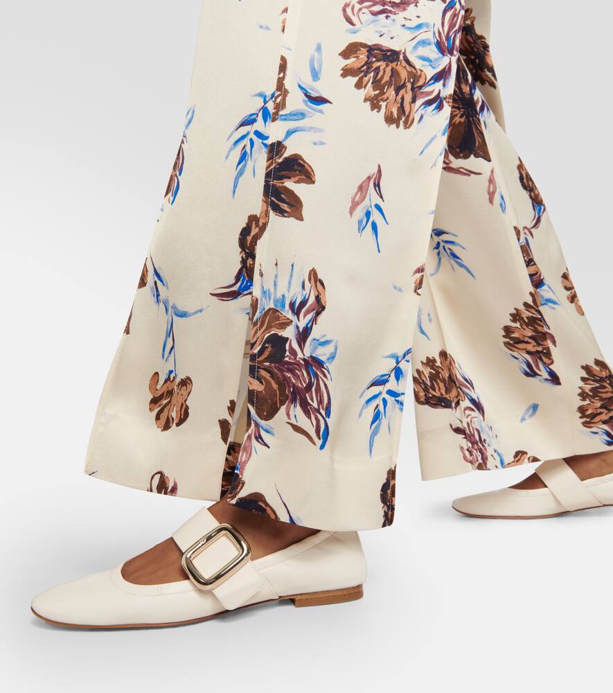 Roger Vivier Soft Choc Babies leather ballet flats