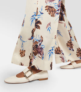 Roger Vivier Soft Choc Babies leather ballet flats
