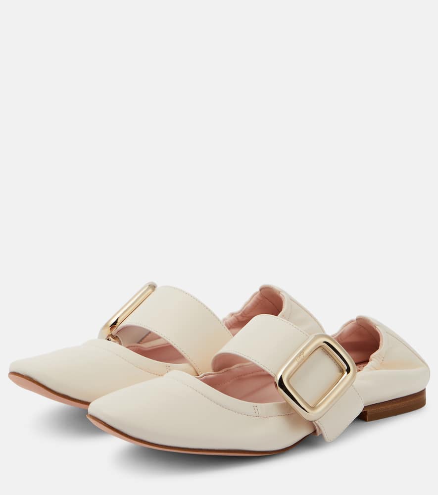 Roger Vivier Soft Choc Babies leather ballet flats