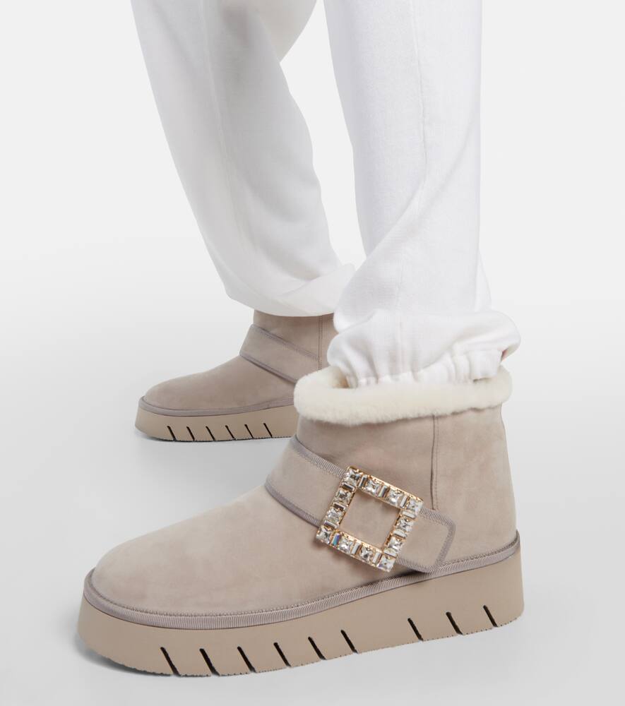 Roger Vivier Viv' Winter suede ankle boots