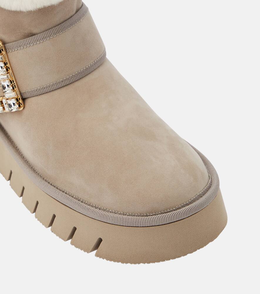 Roger Vivier Viv' Winter suede ankle boots