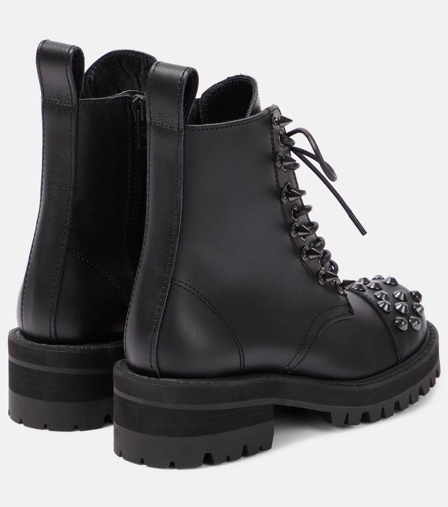 Junya Watanabe Embellished leather biker boots