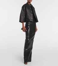 Rick Owens Cropped leather jacket