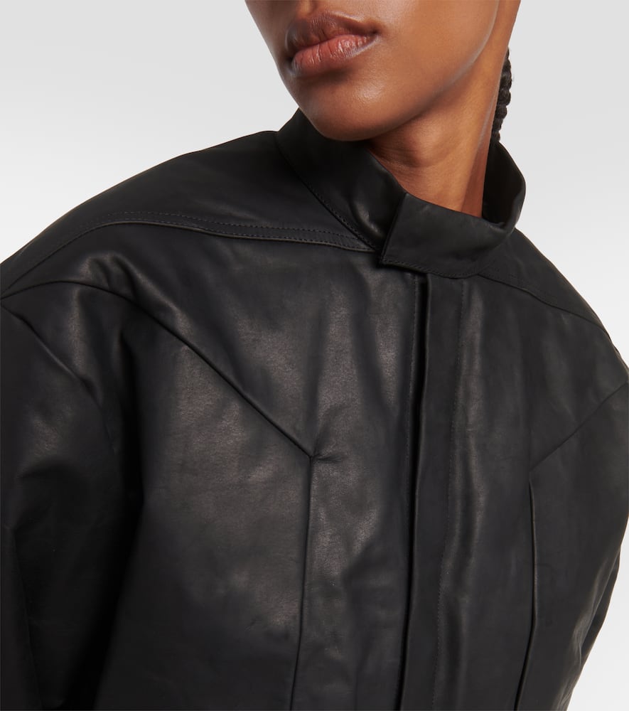 Rick Owens Cropped leather jacket