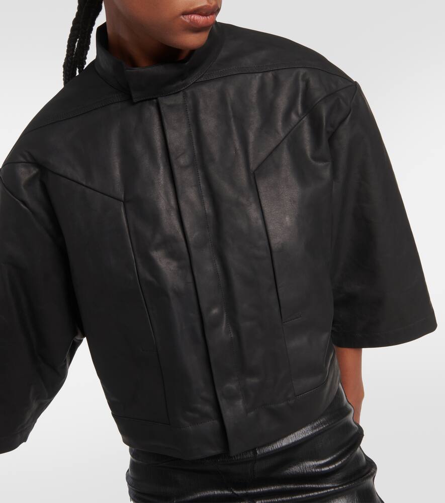 Rick Owens Cropped leather jacket