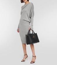 Tom Ford Off-shoulder cashmere and silk midi dress