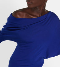 Tom Ford Off-shoulder cashmere and silk midi dress